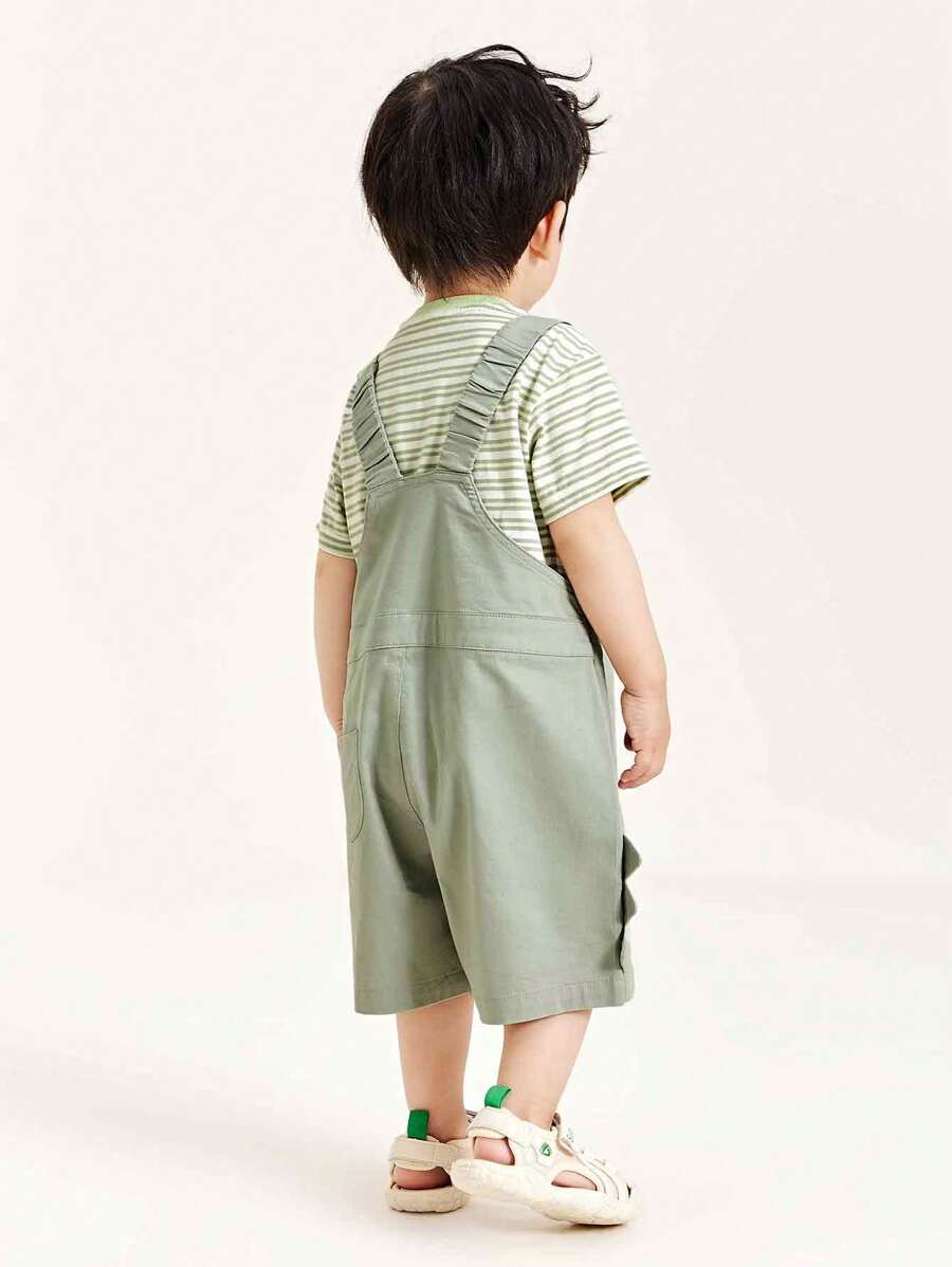 Young Boy Summer New Soft Elastic T-Shirt Shorts Set