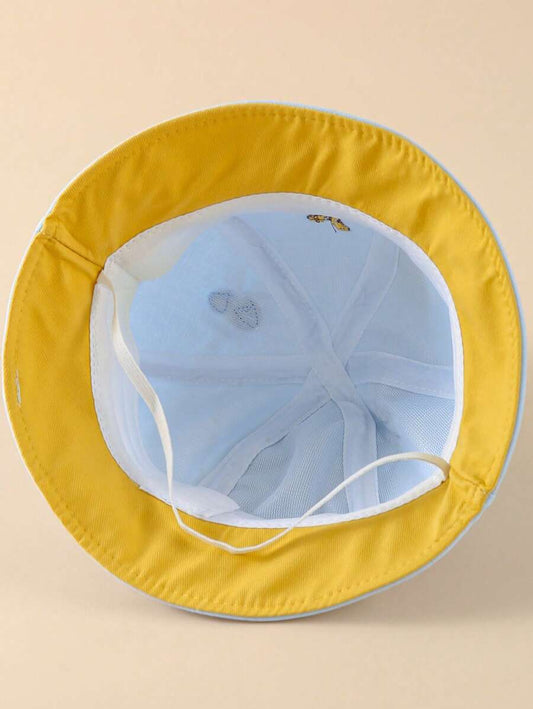 Baby Bucket Hat With Cute Cartoon Deer Design