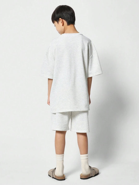 Tween Boys Oversized Fit Tee And Short