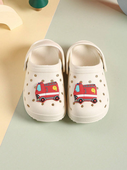 Soft Unisex Flat Slip-Resistant Two Wear Hole Shoes For Girls And Boys