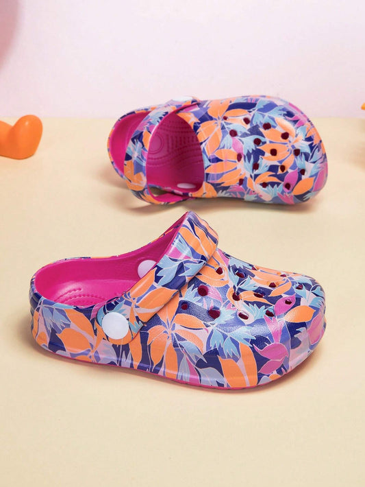 Kids' Flower Patterned Sandals Multicolor