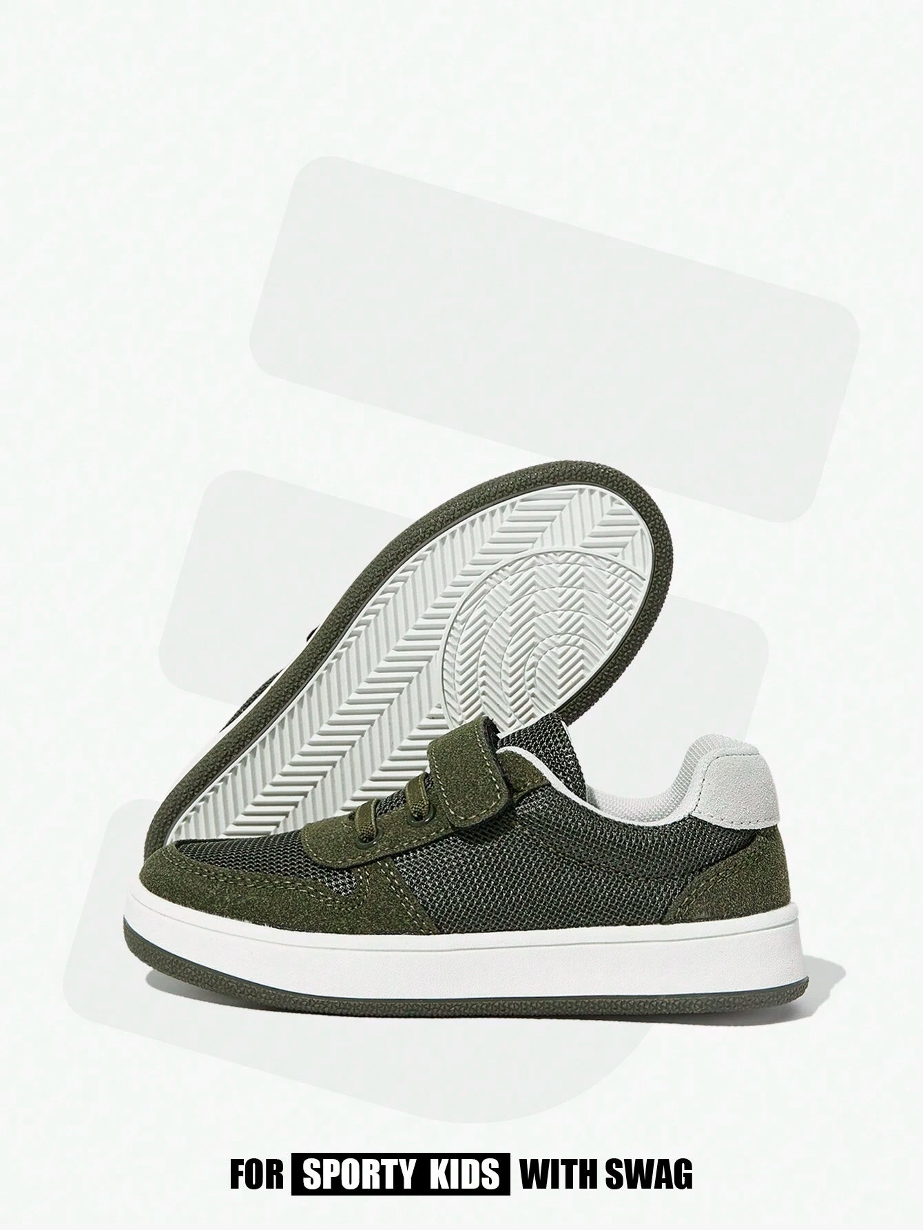 All-Match Green Outdoor Patchwork Comfortable Flat Sports Shoes Multicolor