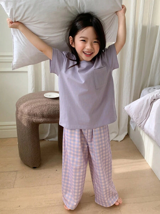 DAZY Young Girl Casual Comfortable Loungewear Purple