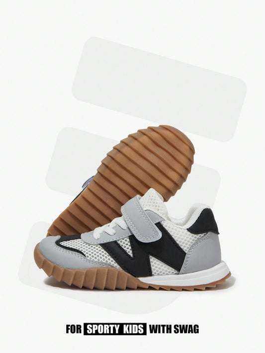 1 Pair Kids' Fashion Mesh Breathable Casual Sneakers