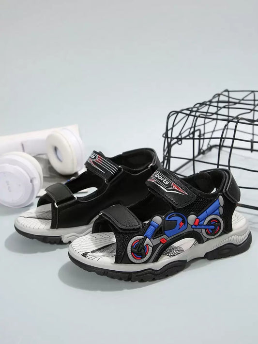Boys' Casual Motor Decor Sports Sandals