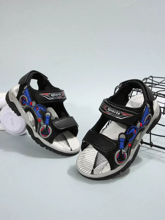 Boys' Casual Motor Decor Sports Sandals
