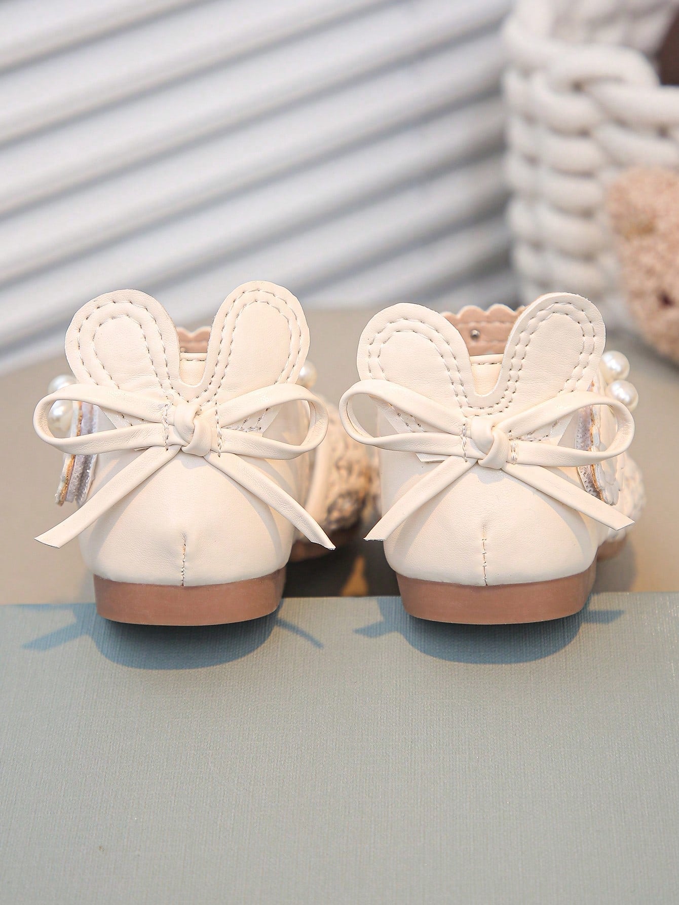 1 Pair New Fashion Elegant Girl Frill Ankle Strap Soft Anti-Slip Flat Princess Sandals