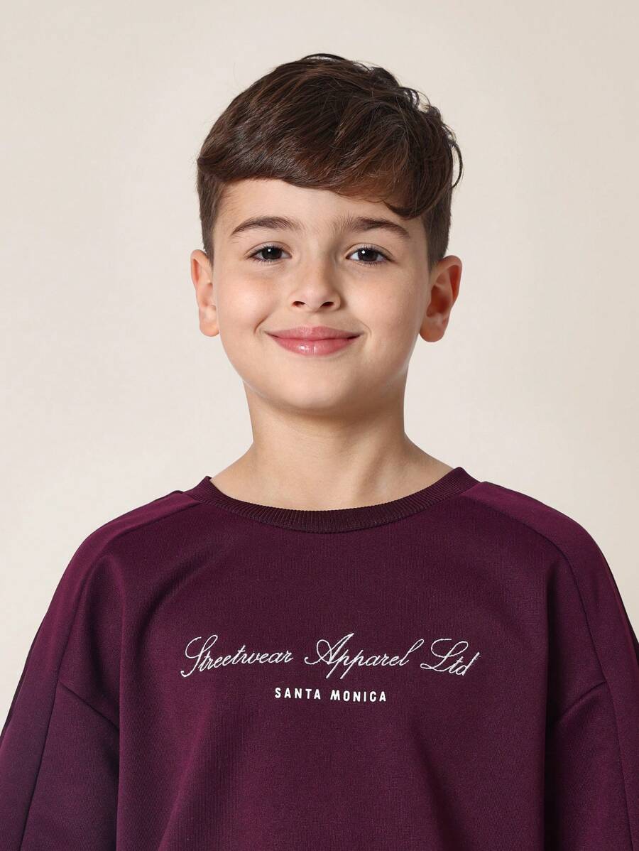 Tween Boys Comfy Oversized Fit Short Sleeve Tee And Short