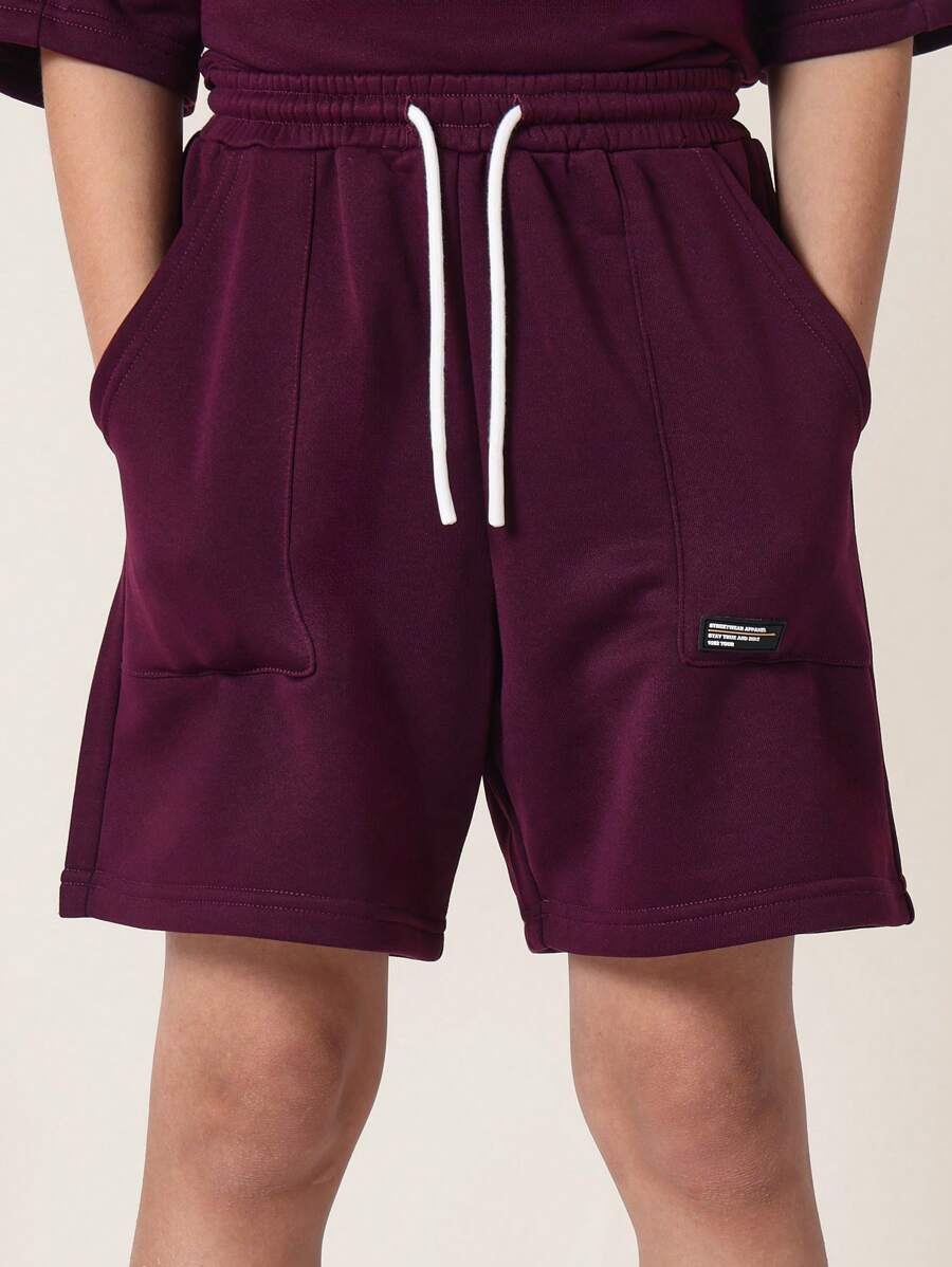Tween Boys Comfy Oversized Fit Short Sleeve Tee And Short