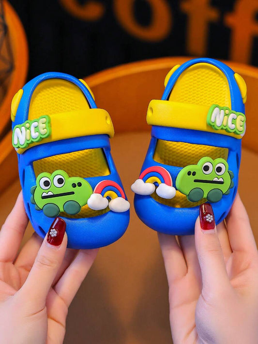 Kids Dinosaur Printed Slide Sandals