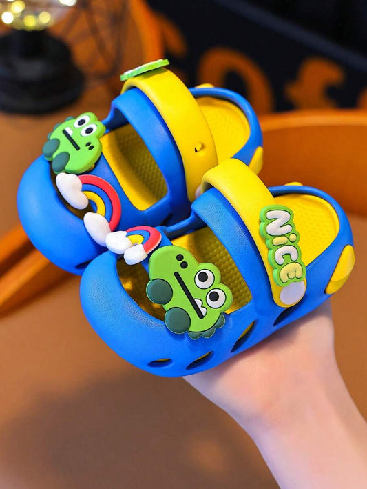 Kids Dinosaur Printed Slide Sandals
