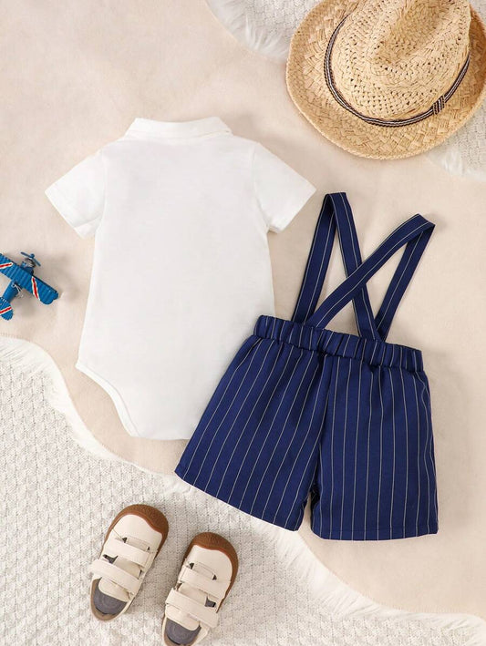 2pcs Baby Boy Gentleman Outfit