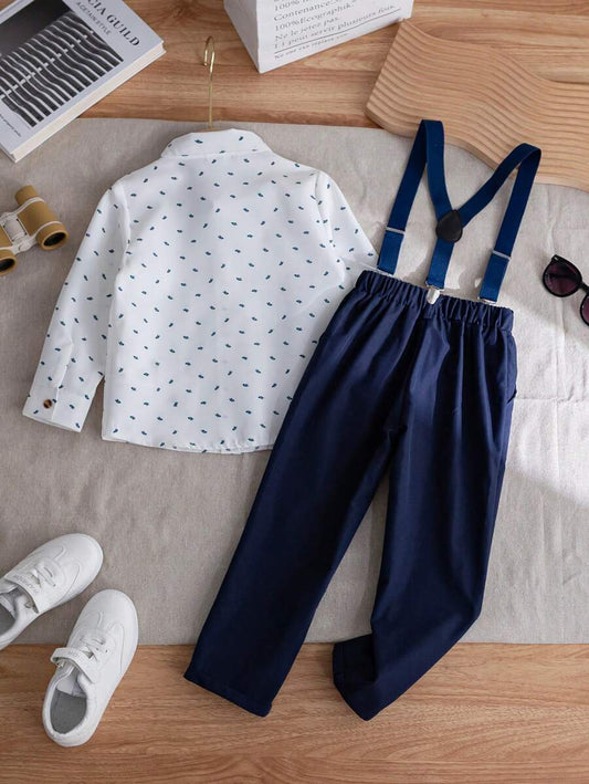 2pcs Young Boy Gentleman Outfit
