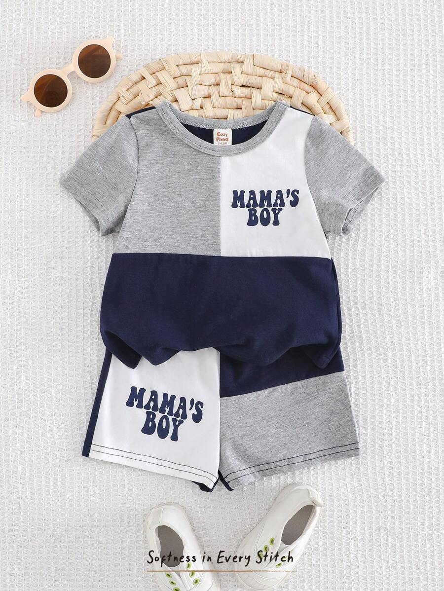 Cozy Pixies Baby Boy 2Pcs Set Navy Blue