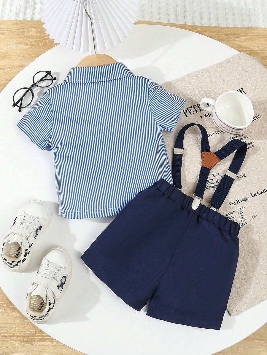 2Pcs Vintage British Style Baby Boys Formal Gentleman Outfit