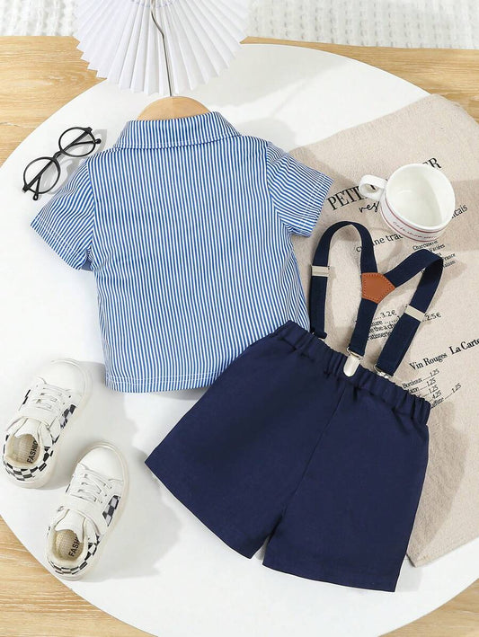 2Pcs Vintage British Style Baby Boys Formal Gentleman Outfit