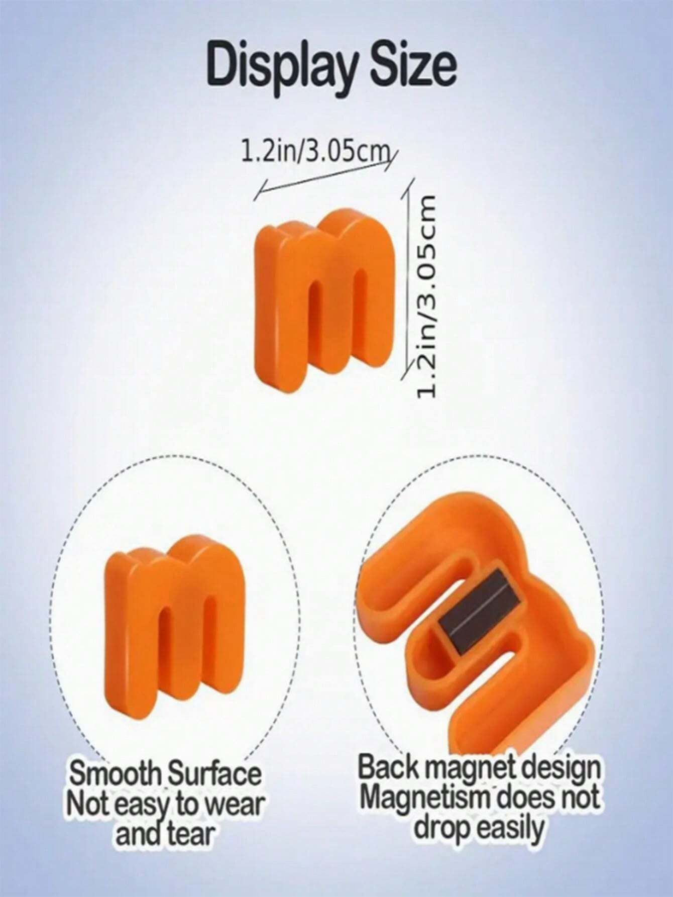 80pcs Magnetic Plastic Alphabet & Number Fridge Magnets